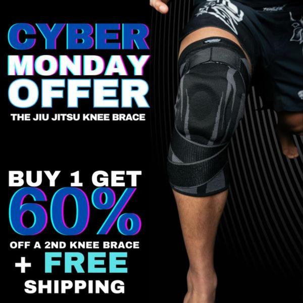 knee brace, knee support, leg brace, sports brace, compression knee sleeve, bundle offer, free shipping, lifestyle, energetic, bold, blue, black, cyber monday